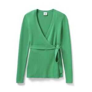 Cabi Wrap Belted Cocktail Cardigan Spearmint Green Sz M Preppy Ballerina Cottage